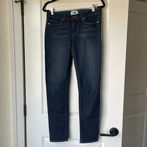 PAIGE Skyline Skinny Size 28 / 30" Inseam Dark Rinse Jeans